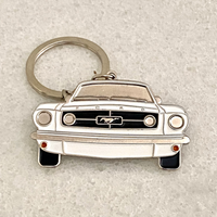 Classic 1965 Ford Mustang Metal Keyring – American Muscle Car Collectible