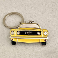 Classic 1965 Ford Mustang Metal Keyring – American Muscle Car Collectible