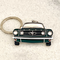Classic 1965 Ford Mustang Metal Keyring – American Muscle Car Collectible