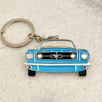 Classic 1965 Ford Mustang Metal Keyring – American Muscle Car Collectible