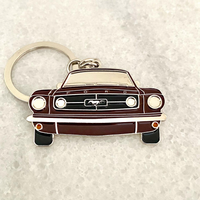 Classic 1965 Ford Mustang Metal Keyring – American Muscle Car Collectible