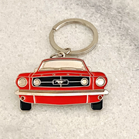Classic 1965 Ford Mustang Metal Keyring – American Muscle Car Collectible