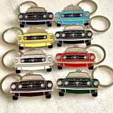 Classic 1965 Ford Mustang Metal Keyring – American Muscle Car Collectible - Muscle Car Gifts