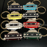 1965 Ford Mustang metal keyrings in multiple classic colors gifts