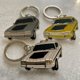 1970 Ford Capri metal keyring vintage car gift for enthusiasts