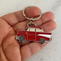 Premium 57 Chevy Belair Metal Keyring – Classic Muscle Car Gift