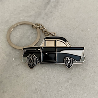57 Chevy Belair Metal Keyring – Classic American Muscle Car Collectible
