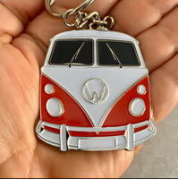 Classic Kombi Van Large Metal Keyring – Retro Camper Van Collectible