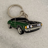 Calypso Green Ford Falcon XA GT metal keyring for classic car keys