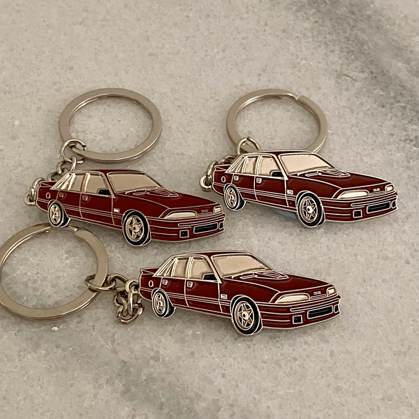 VL Brock Commodore Metal Keychain – Retro Car Accessory