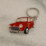 Colorado Red 1964 MK1 Mini metal keychain close up view