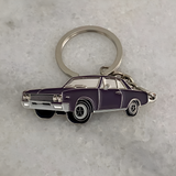 Evening Orchid 1965 Buick Skylark premium enamel metal keyring automotive gift