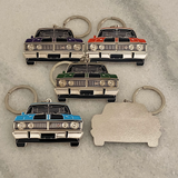 Ford Falcon XY GT metal car keyrings in multiple classic colors gifts