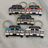 Ford Falcon XY GT metal car keyrings in multiple classic colors gifts