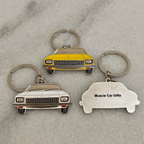 Holden LH Torana metal keyrings in green yellow and white classic Aussie car gifts