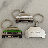 Holden LJ Torana metal keyrings in green purple and white classic Aussie car gifts