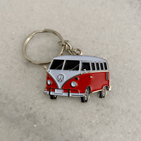 Classic Kombi Van Small Metal Keyrings