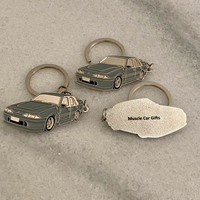 Classic Holden VL Walkinshaw Metal Keyring – Australian Muscle Car Collectible in Panorama Silver
