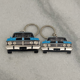 True Blue Ford Falcon XY GT metal car keyring automotive gift