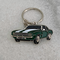 Classic 1969 Chevrolet Camaro RS Metal Keyring – American Muscle Car Collectible