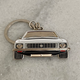 White Holden LJ Torana premium enamel metal keyring automotive gift