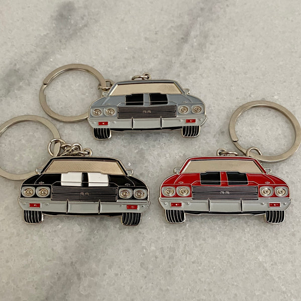 Premium Chevrolet Chevelle SS Metal Keyring – Classic Muscle Car Gift