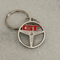 Ford Falcon XY GT Steering Wheel Metal Keyrings