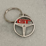 Ford Falcon XY GT Steering Wheel Metal Keyrings