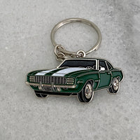 1969 Chevrolet Camaro RS Metal Keyrings