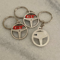 Ford Falcon XY GT Steering Wheel Metal Keyrings